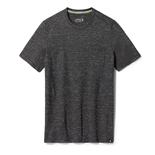 Smartwool Men's Merino Hemp Blend Pocket Tee Black Heather M